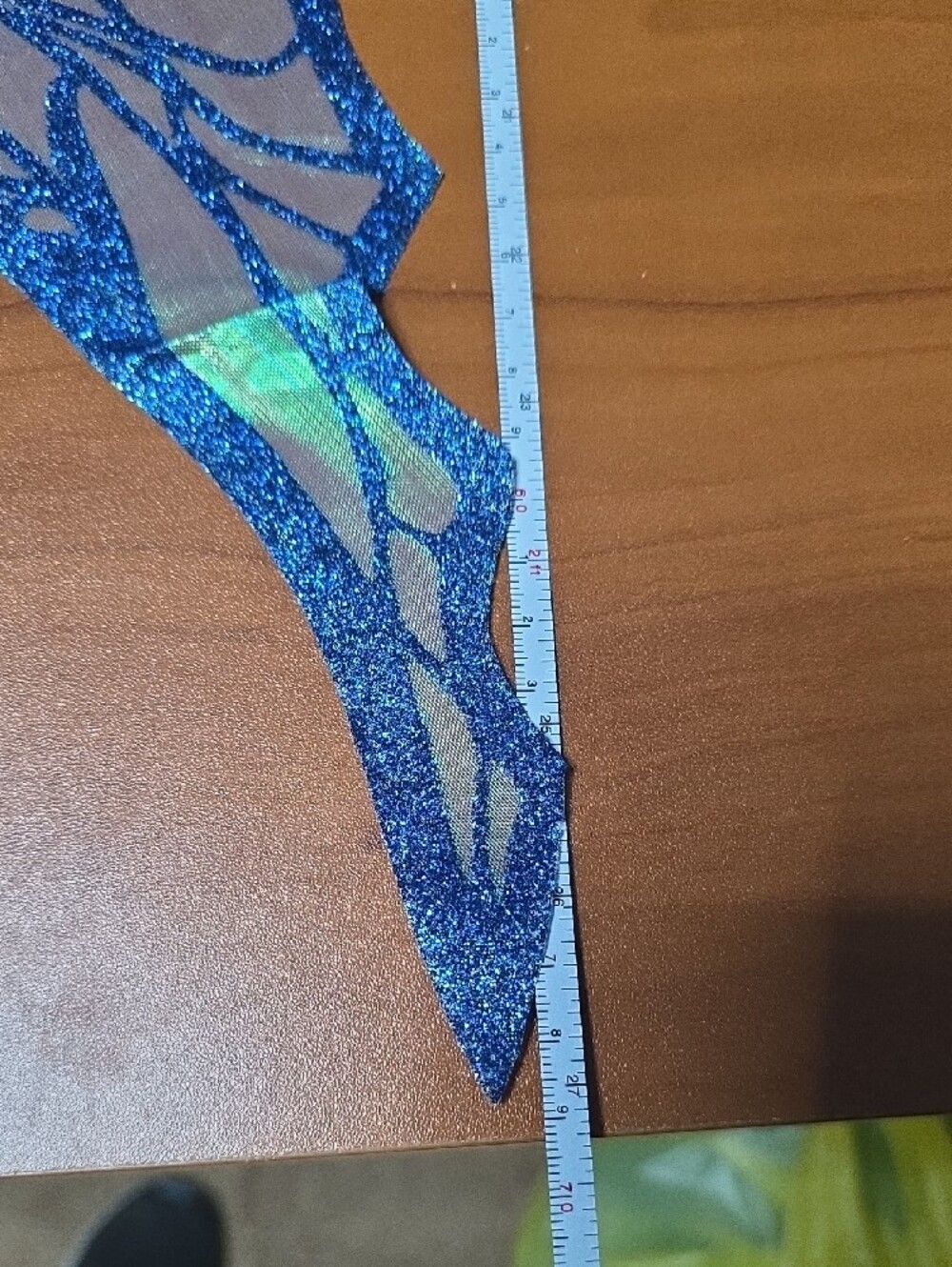Blue Iridescent Fairy Wings Costume Set - Picture 5 of 11